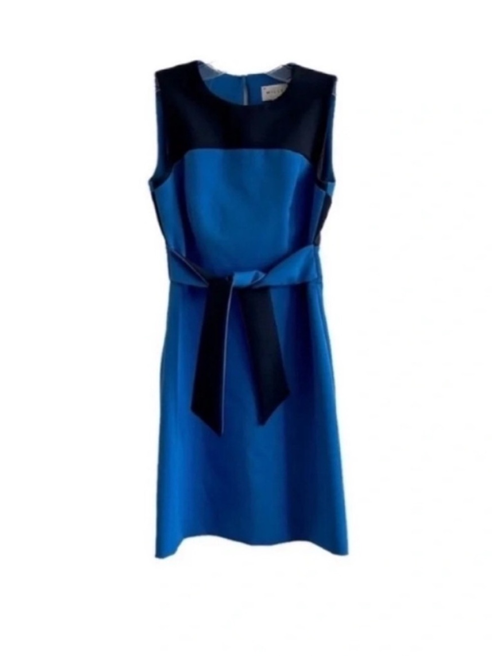 Milly Jenny Color Block Mini Dress Blue